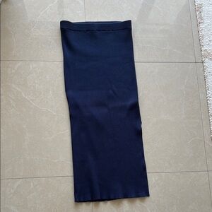 House of Harlow 1960 bohemian navy knit midi skirt size small